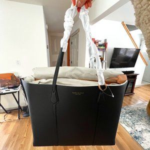 NWT Tory Burch Perry-Triple Compartment Tote (Black)